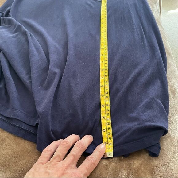 Boden Empire Waist Jersey Maxi Dress Navy Sleeveless Size 8L Read Description! - Picture 11 of 14